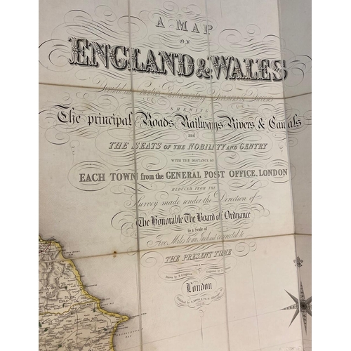 111 - R. CREIGHTON. A Map of England and Wales, 1839. R. Creighton. A Map of England and Wales... showing ... 