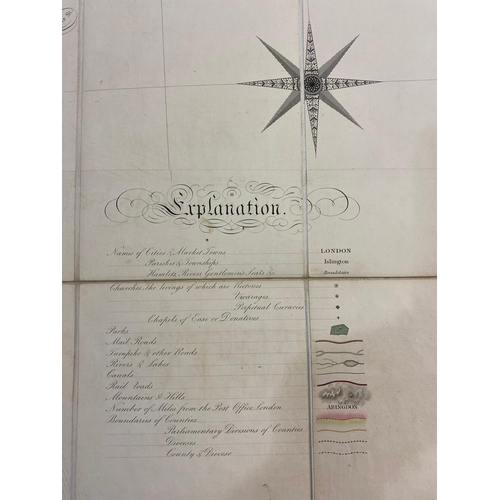 111 - R. CREIGHTON. A Map of England and Wales, 1839. R. Creighton. A Map of England and Wales... showing ... 