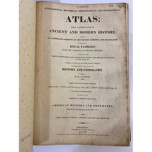 113 - C. V. LAVOISNE. A Complete... Atlas, 1821. C. V. Lavoisne. A Complete Genealogical, Historical, Chro... 