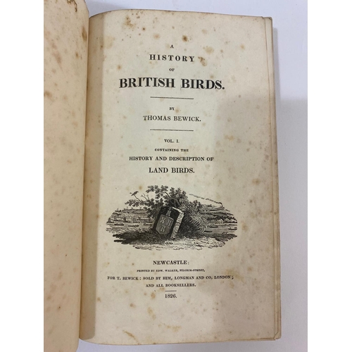 118 - THOMAS BEWICK. A History of British Birds, 2 volumes, 1826, and 1 other. Thomas Bewick A History of ... 