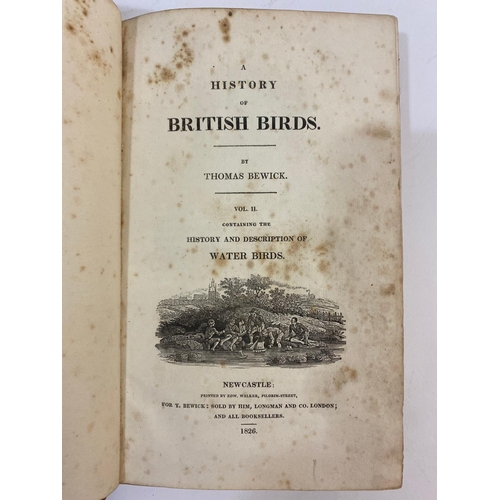 118 - THOMAS BEWICK. A History of British Birds, 2 volumes, 1826, and 1 other. Thomas Bewick A History of ... 