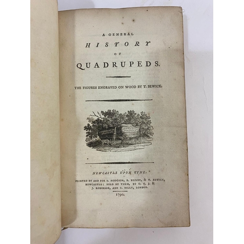 119 - THOMAS BEWICK. A General History of Quadrupeds, 1790. Thomas Bewick. A General History of Quadrupeds... 