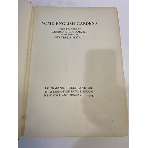 139 - GERTRUDE JEYKLL. Some English Gardens, 1904. Gertrude Jekyll. Some English Gardens, first edition, c... 