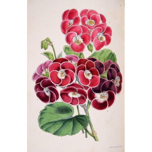 141 - THOMAS MOORE. The Floral Magazine, volumes 1-6, 1861-67. Thomas Moore. The Floral Magazine: Comprisi... 