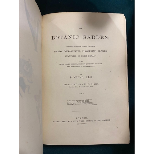 144 - BENJAMIN MAUND. The Botanic Garden, 6 volumes, 1878. Benjamin Maund. The Botanic Garden, 6 volumes, ... 