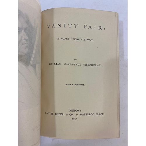 149 - WILLIAM M. THACKERAY. The Works, c. 1892. William M. Thackeray. The Works, 13 volumes, plates, conte... 