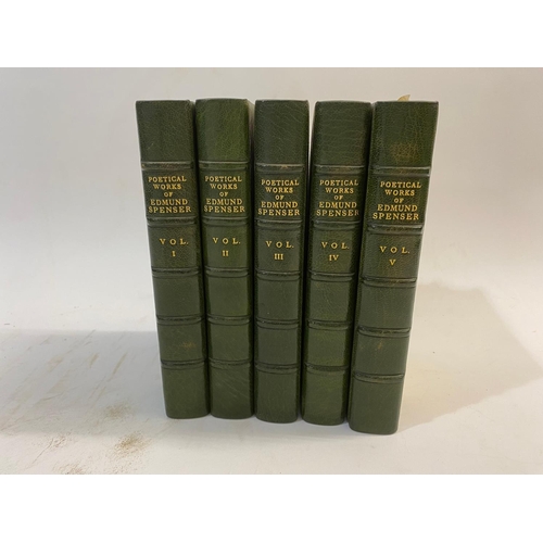 156 - EDMUND SPENSER. The Poetical Works, 5 volumes, 1825. Edmund Spenser. The Poetical Works, 5 volumes, ... 