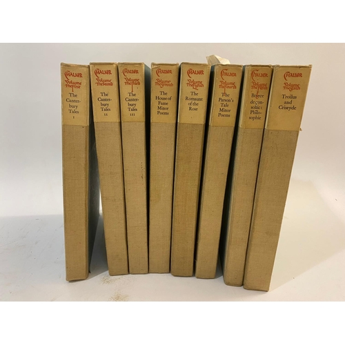 157 - GEOFFREY CHAUCER. The Works, 8 volumes, 1928-29. Geoffrey Chaucer The Works, 8 volumes,  number 191 ... 