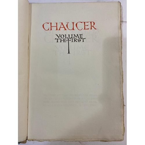 157 - GEOFFREY CHAUCER. The Works, 8 volumes, 1928-29. Geoffrey Chaucer The Works, 8 volumes,  number 191 ... 