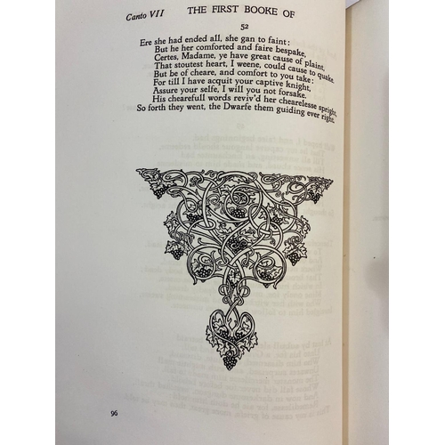 158 - EDMUND SPENSER. The Fairie Queen, 2 volumes, 1909. Edmund Spenser. The Fairie Queen, 2 volumes, one ... 