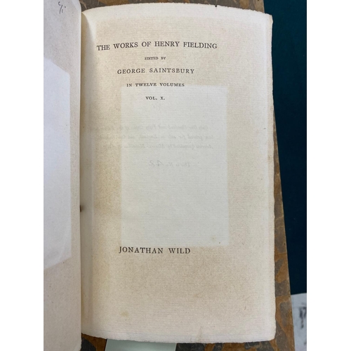 161 - HENRY FIELDING. The Works, 12 volumes, 1893. Henry Fielding. The Works, 12 volumes, number 42 of 150... 