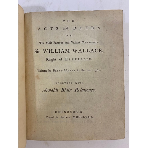 178 - HENRY, THE MINSTREL. The Acts and Deeds of the Most Famous and Valiant Champion Sir William Wallace,... 