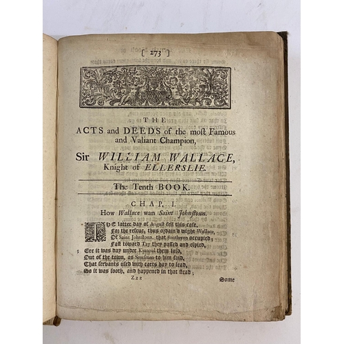 178 - HENRY, THE MINSTREL. The Acts and Deeds of the Most Famous and Valiant Champion Sir William Wallace,... 