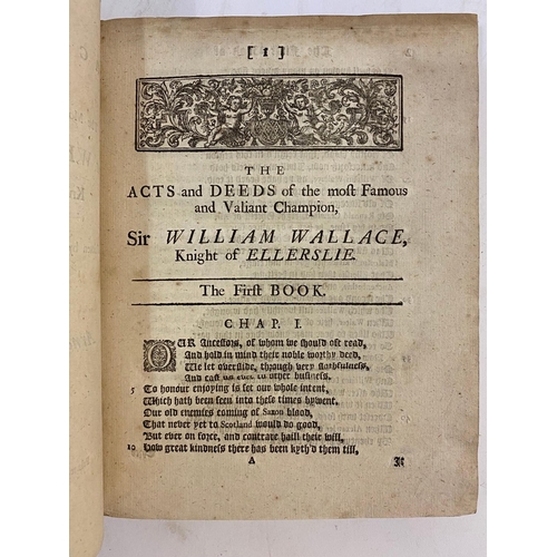 178 - HENRY, THE MINSTREL. The Acts and Deeds of the Most Famous and Valiant Champion Sir William Wallace,... 