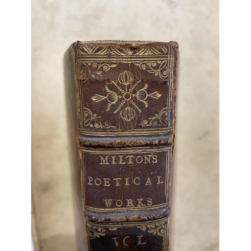 182 - JOHN MILTON. Paradise Lost, 2 volumes, 1763; Poems on Several Occasions, 2 volumes, 1760; and 19 oth... 