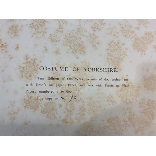 184 - GEORGE WALKER. The Costume of Yorkshire, 1885. George Walker. The Costume of Yorkshire, number 92 of... 