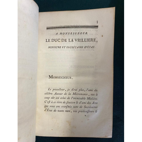 189 - JEAN BAPTISTE POQUELIN DE MOLIERE. Oeuvres, 6 volumes, 1773. Jean Baptiste Poquelin de Moliere. Oeuv... 