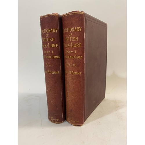 191 - ALICE B. GOMME. Traditional Games of England, 2 volumes, 1894-98. Alice B. Gomme. Traditional Games ... 