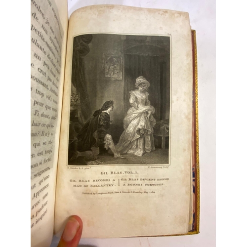 192 - ALAIN RENE LA SAGE. Histoire de Gil Blas, 4 volumes, 1809 and 8 others. Alain Rene La Sage.  Histoir... 