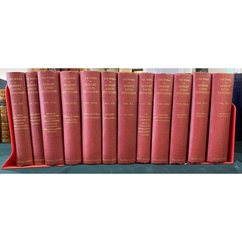 205 - ROBERT LOUIS STEVENSON. The Works, 25 volumes, 1911-12. Robert Louis Stevenson. The Works, 25 volume... 