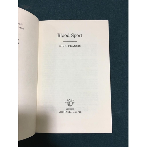 216A - Francis, Dick. Blood Sport. Francis, Dick. Blood Sport, first edition, half-title, original boards, ... 