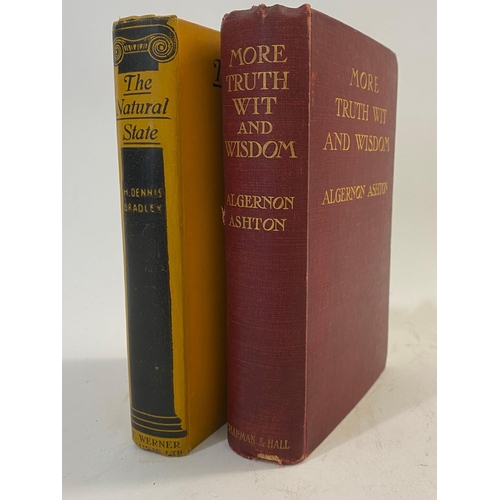 226 - H. DENNIS BRADLEY. The Natural State, 1927 and 1 other. H. Dennis Bradley. The Natural State, first ... 