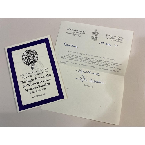 233 - SIR WINSTON CHURCHILL. State Funeral Ephemera, c. 1965. Sir Winston Churchill. Ephemera and correspo... 