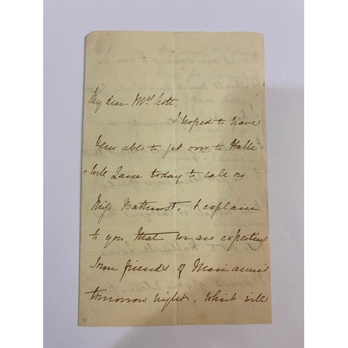 238 - ELIZABETH GASKELL. An autograph letter to Mrs Scott, c.1853. Elizabeth Gaskell An autograph letter s... 