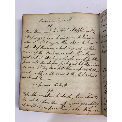 239 - ANON. Manuscript Recipe Book, late 18c. Anon. A late eighteenth century manuscript recipe book, incl... 