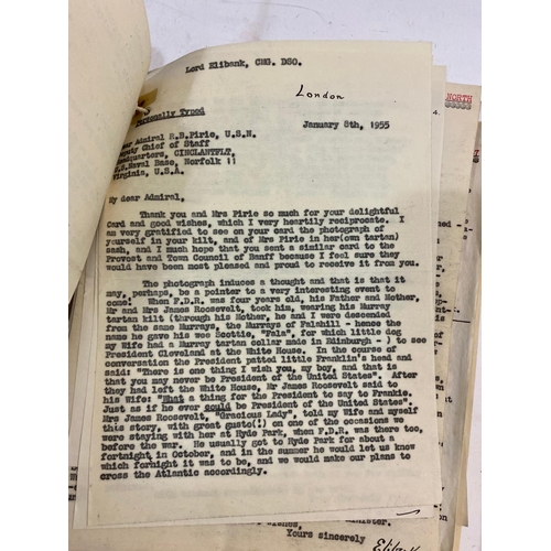 242 - ARTHUR MURRAY, LORD ELIBANK. A group of letters and documents concerning the 'Dakar' scandal of 1940... 