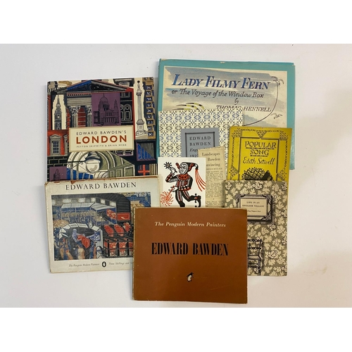 3 - EDWARD BAWDEN. A group of booklets and ephemera, c. 1960-65.  Edward Bawden. A group of booklets and... 