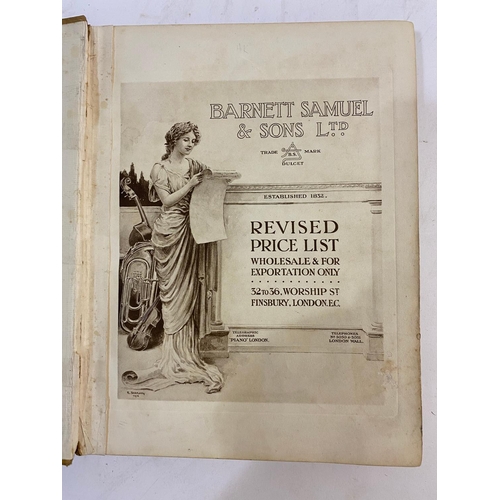 41 - BARNET SAMUEL AND SONS, LTD. General Catalogue of Musical Instruments and Fittings, 1911. Barnet Sam... 