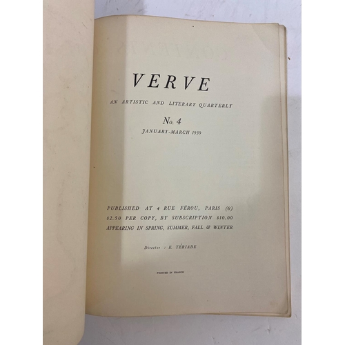 46 - E. TERIADE, EDITOR. Verve, no. 4, 1939. E. Teriade, editor. Verve, volume 1, number 4, coloured lith... 