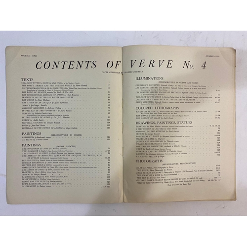 46 - E. TERIADE, EDITOR. Verve, no. 4, 1939. E. Teriade, editor. Verve, volume 1, number 4, coloured lith... 