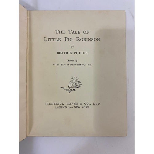 50 - BEATRIX POTTER. The Tale of Pig Robinson, 1930. Beatrix Potter. The Tale of Pig Robinson, early edit... 