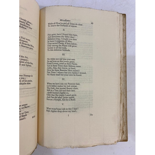 54 - NONESUCH PRESS. Miscellaneous Poems by Andrew Marvell, 1923 and 8 others. Nonesuch Press. Miscellane... 