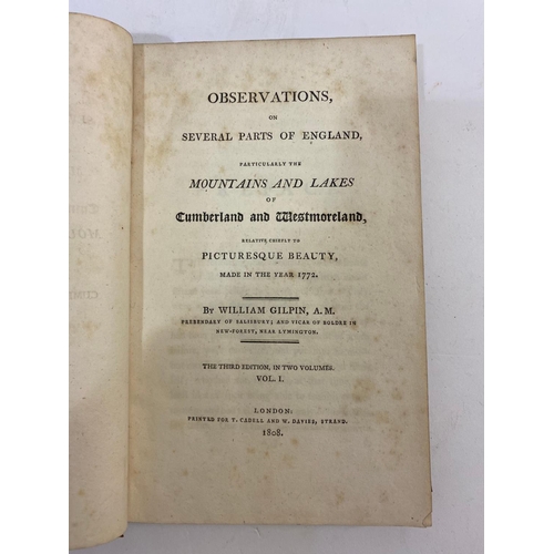 57 - WILLIAM GILPIN. Observations on Several Parts of England, 1808. William Gilpin. Observations on Seve... 