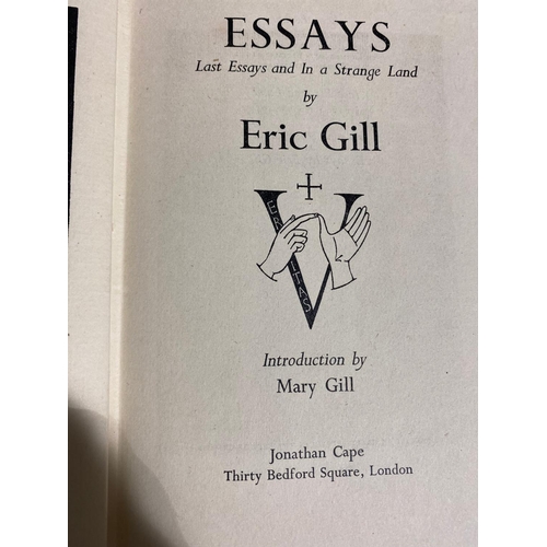 6 - ERIC GILL. Art-Nonsense, 1929 and 7 others. Eric Gill Art-Nonsense and Other Essays, first edition, ... 