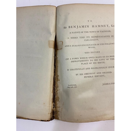 67 - JOSHUA TOULMIN. The History of the Town of Taunton, 1791. Joshua Toulmin. The History of the Town of... 