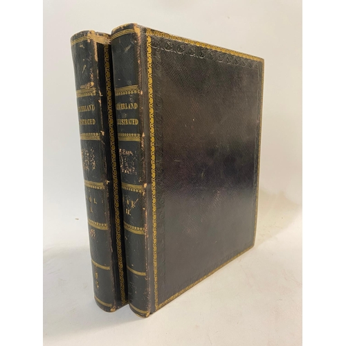 81 - WILLIAM BARTLETT. Switzerland... Illustrated, 2 volumes, 1836. William Bartlett and William Beattie.... 