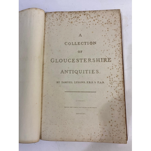 85 - SAMUEL LYSONS. A Collection of Gloucester Antiquities, 1804. Samuel Lysons. A Collection of Gloucest... 