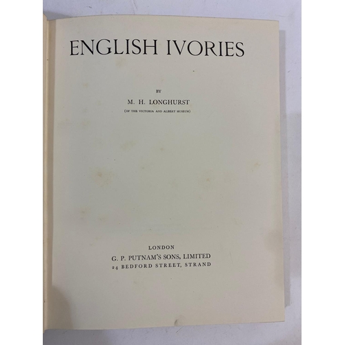 9 - M. H. LONGHURST. English Ivories, 1926 and 3 others. M. H. Longhurst. English Ivories, plates, origi... 