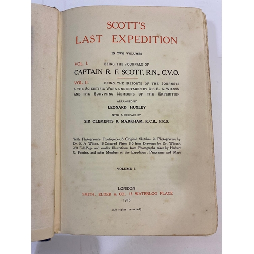 94 - SIR ROBERT FALCON SCOTT. Scott's Last Expedition, 2 volumes, 1915. Sir Robert Falcon Scott. Scott's ... 