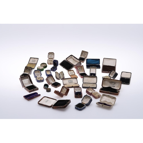 905 - THIRTY VINTAGE JEWELLERY BOXES. assorted shapes and sizes.  **BP 22.5% inc VAT + Lot Fee of £8