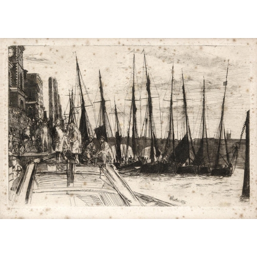 574 - JAMES ABBOTT MCNEILL WHISTLER (1834-1903). BILLINGSGATE (Kennedy 47). Etching and drypoint, 1859
14.... 