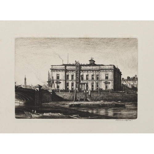 584 - SIR MUIRHEAD BONE (1876-1953). THE OLD COURTHOUSE, GLASGOW (CD272). Etching, 1912, signed in pencil,... 