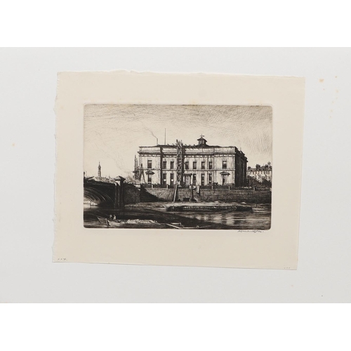 584 - SIR MUIRHEAD BONE (1876-1953). THE OLD COURTHOUSE, GLASGOW (CD272). Etching, 1912, signed in pencil,... 