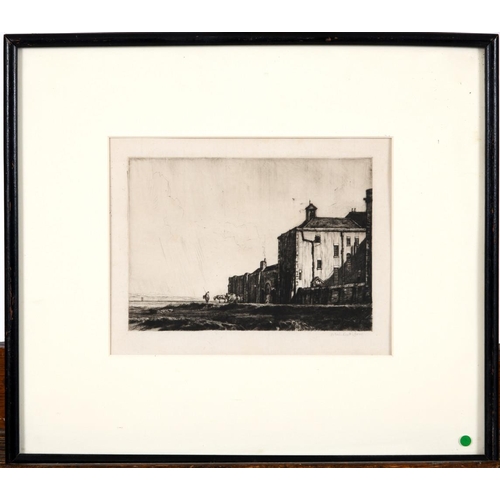 585 - SIR MUIRHEAD BONE (1876-1953). AYR PRISON (Campbell Dodgson 179). (d) Drypoint, 1905, a signed proof... 