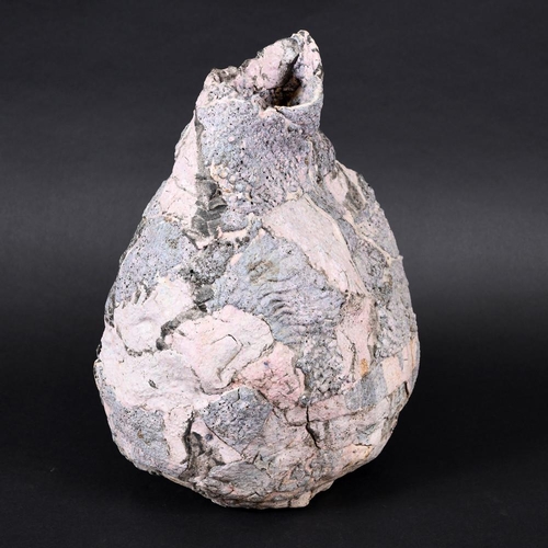 759 - EWEN HENDERSON (BRITISH 1934-2000) - LARGE STUDIO POTTERY VESSEL. (d) A large mixed laminated stonew... 