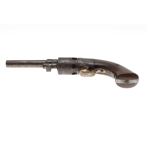 19 - A SIX SHOT MASSACHUSETTS ARMS CO. WESSON LEAVITT'S PATENT SIDE HAMMER REVOLVER. A six shot side hamm... 